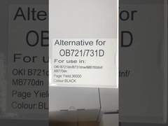 Compatible Toner Cartridge Black 45439002 For OKI B731 MB770 Printer Toner Kit High Capacity