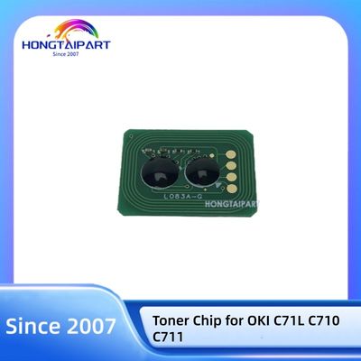 Buy CMYK Toner Chip 44318608 44318607 44318606 44318605 for OKI C71L C710 C711 Printer Cartridge Chip online manufacture