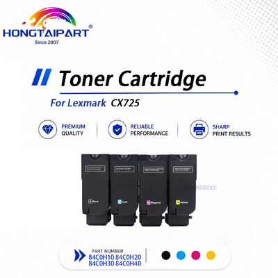 Buy Compatible 4 Colors Toner Set 84C0H10-84C0H40 for Lexmark CX725 Laser Printer online manufacture
