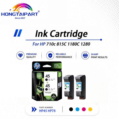 Buy Chip‑validated Original HP45 51645A & HP78 6578D Ink Cartridge Bleed‑free Archival‑stable Compatible For HP 710c 815C 1180C 1280 CAD Plotter online manufacture