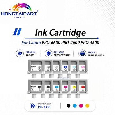 Buy High Capacity Pigment Ink Cartridge PFI‑3300 Fit For Canon PRO‑6600 PRO‑2600 PRO‑4600 Wide Format Plotter online manufacture