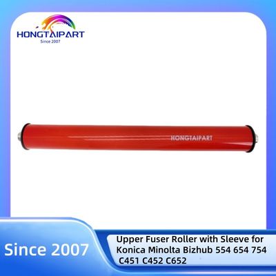 Upper Fuser Roller with Sleeve for Konica Minolta Bizhub 554 654 754 C451 C452 C652 Color copier Heat Roller HONGTAIPART