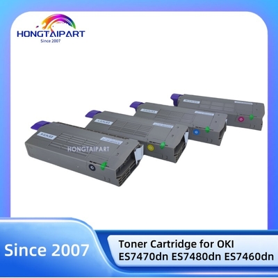 Compatible Color Toner Cartridge CMYK 45396213 45396214 45396215 45396216 For OKI ES7470 ES7480 ES7460 Printer Toner Kit