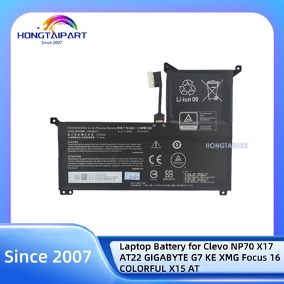 Laptop Battery NP50BAT-4-54 4ICP7 89% New for Clevo NP70 X17 AT22 15.2V 49WH