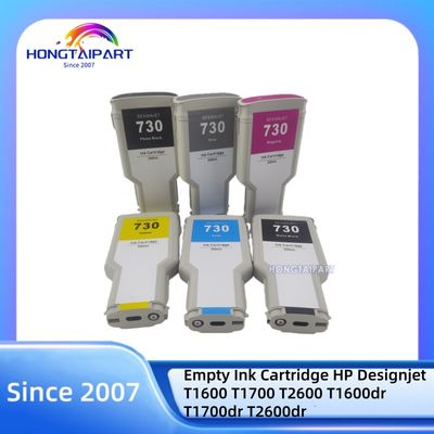 300ML Empty Ink Cartridge 730 P2V71A-MK P2V73A-PK P2V68A-C P2V70A-Y P2V69A-M P2V72A-G for HP Designjet T1600 T1700 T2600 T1600dr T1700dr T2600dr