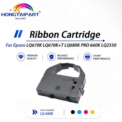 Clear Print Long Service Epson LQ-680K Ribbon Cartridge For LQ670K LQ670K+T LQ680K PRO 660K LQ2550 Printer