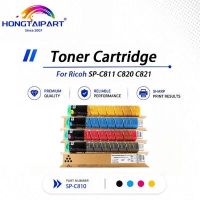 Saturation‑boosted SP‑C810 Toner Cartridge Anti‑streaking Gradient‑smooth Compatible For Ricoh SP‑C811 C820 C821