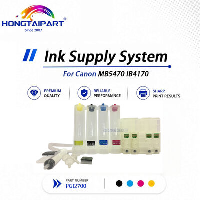 Flow‑balanced PGI2700 CISS Continuous Ink Supply System Bubble‑isolated Chip‑identifiable Compatible For Canon MB5470 IB4170