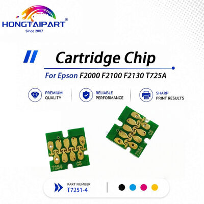Signal‑responsive T7251‑4 One‑Time Cartridge Chip Contact‑solid Calibration‑precise Compatible For Epson F2000 F2100 F2130 T725A