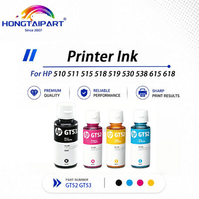 Anti-Clog Vivid Color Printer Ink GT52 GT53 For HP 510 511 515 518 519 530 538 615 618