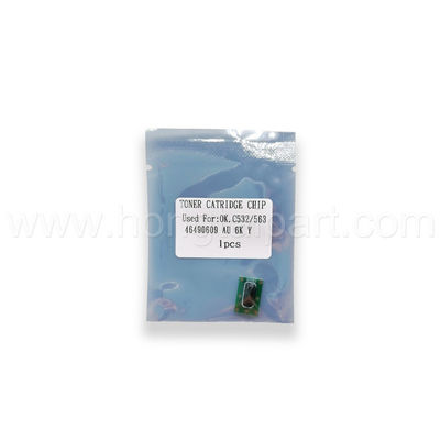 Toner Cartridge Chip for OKI C532DN MC573DN 6K 46490610 46490611 46490609 46490612 Chip Reset Toner Chip Konica Minolta