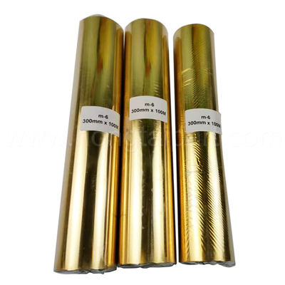 Gold  Foil 300mmx120m for DC-300TJ Hot sales Foils Accessories of Bronzing Machine have High Quality